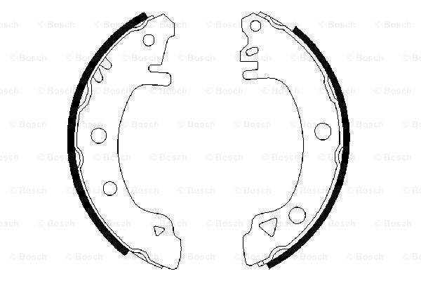 Set saboti frana puntea spate (0986487304 BOSCH) FORD