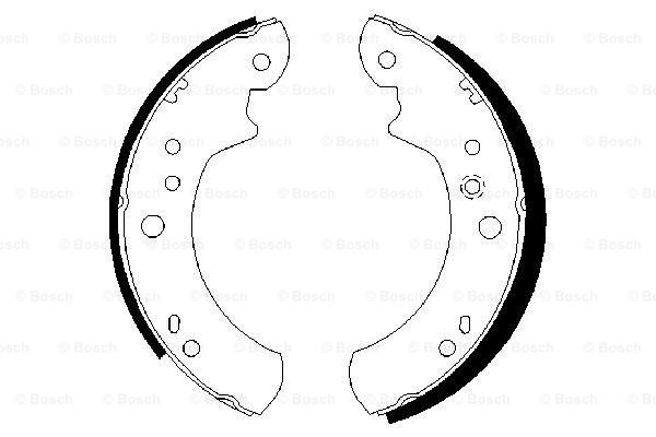 Set saboti frana puntea spate (0986487309 BOSCH) FORD