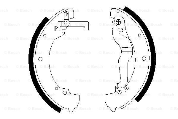 Set saboti frana puntea spate (0986487312 BOSCH) VW