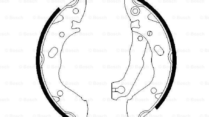 Set saboti frana puntea spate (0986487400 BOSCH) HYUNDAI