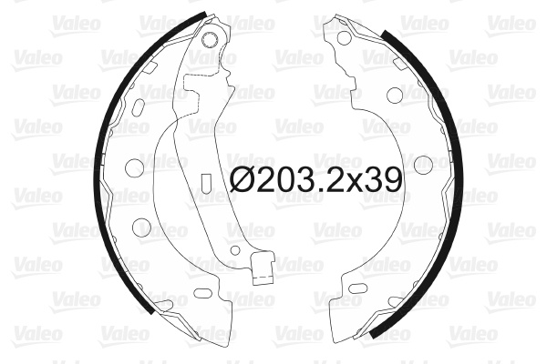 Set saboti frana puntea spate (562642 VALEO) NISSAN,RENAULT