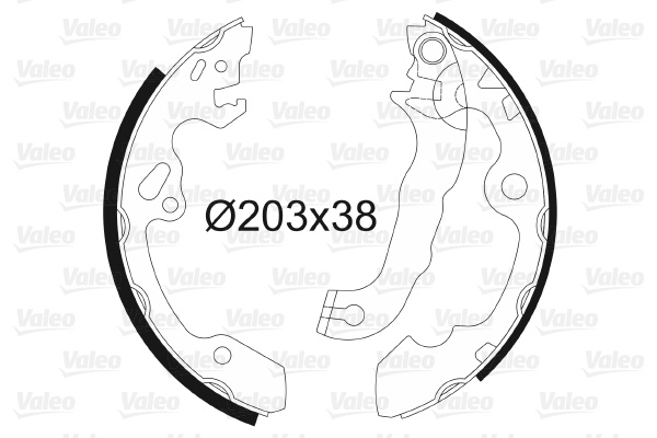 Set saboti frana puntea spate (562648 VALEO) FORD,FORD AUSTRALIA