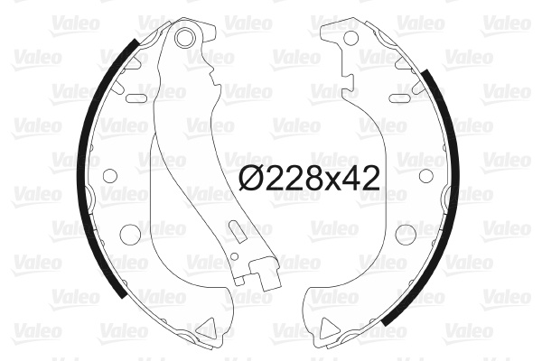 Set saboti frana puntea spate (562806 VALEO) FIAT
