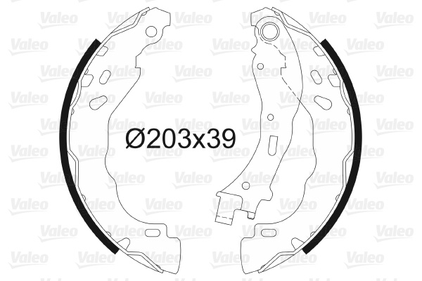 Set saboti frana puntea spate (564157 VALEO) Citroen,DS,PEUGEOT