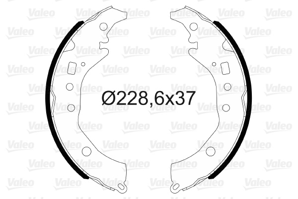 Set saboti frana puntea spate (564176 VALEO) TOYOTA