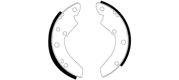 Set saboti frana puntea spate (91027100 TEXTAR) FORD