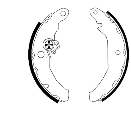Set saboti frana puntea spate (91033300 TEXTAR) FORD