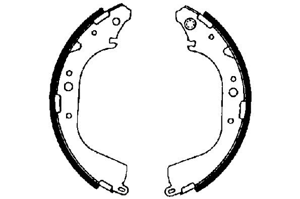 Set saboti frana puntea spate (91041500 TEXTAR) TOYOTA,VW