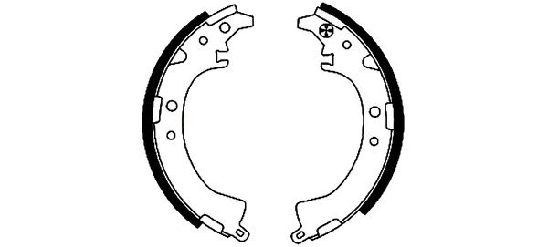 Set saboti frana puntea spate (91048200 TEXTAR) PERODUA,TOYOTA