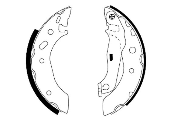 Set saboti frana puntea spate (91048800 TEXTAR) FORD,FORD AUSTRALIA,MAZDA