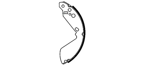Set saboti frana puntea spate (91052100 TEXTAR) SUZUKI
