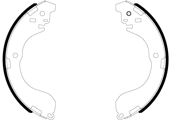 Set saboti frana puntea spate (91085800 TEXTAR) NISSAN,NISSAN (DFAC)