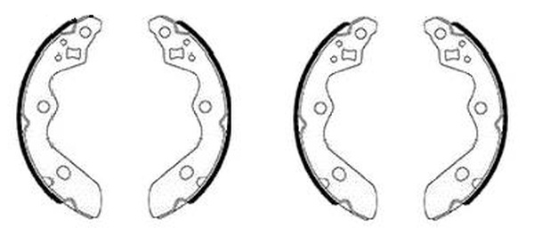 Set saboti frana puntea spate (91085900 TEXTAR) SUZUKI