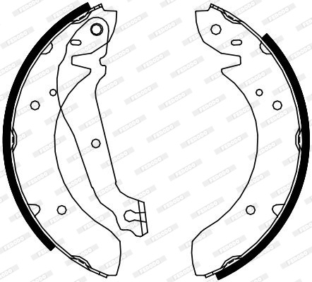 Set saboti frana puntea spate (FSB4101 FERODO PREMIER) FORD,HYUNDAI,KIA