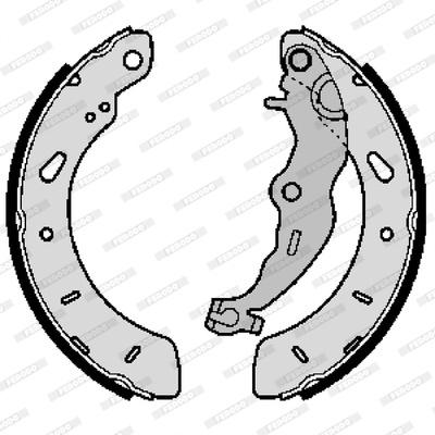 Set saboti frana puntea spate (FSB4164 FERODO PREMIER) FORD