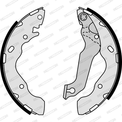 Set saboti frana puntea spate (FSB4195 FERODO PREMIER) HYUNDAI