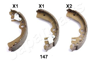 Set saboti frana puntea spate (GF147AF JAPANPARTS) NISSAN