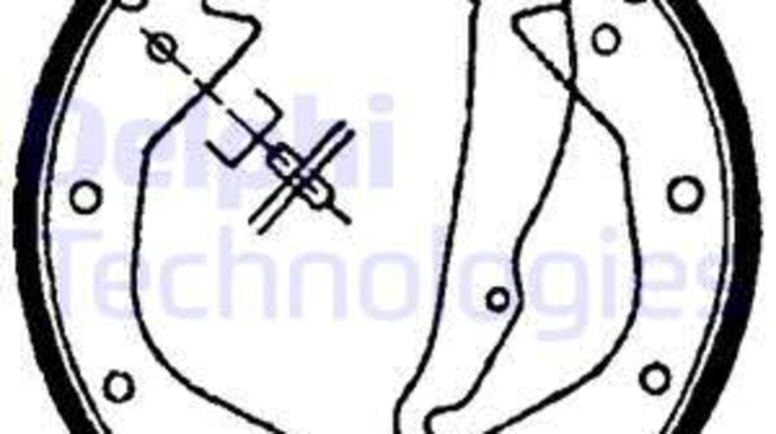 Set saboti frana puntea spate (LS1622 DELPHI) CHEVROLET,DAEWOO,OPEL,VAUXHALL