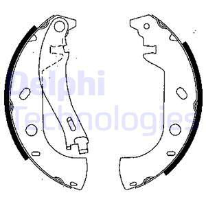 Set saboti frana puntea spate (LS1847 DELPHI) FIAT
