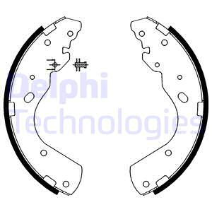Set saboti frana puntea spate (LS1897 DELPHI) FORD,MAZDA