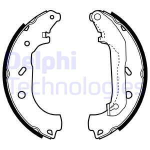 Set saboti frana puntea spate (LS1940 DELPHI) FORD