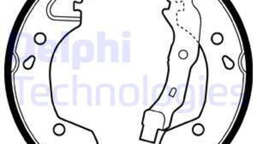 Set saboti frana puntea spate (LS1965 DELPHI) NISSAN,RENAULT