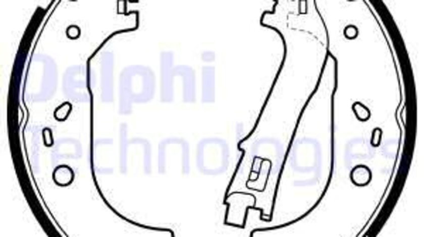 Set saboti frana puntea spate (LS1979 DELPHI) CADILLAC,FIAT,LANCIA,OPEL,VAUXHALL