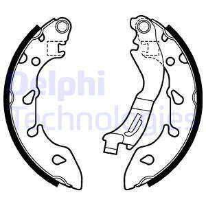 Set saboti frana puntea spate (LS2047 DLP) CHEVROLET,FIAT,FORD