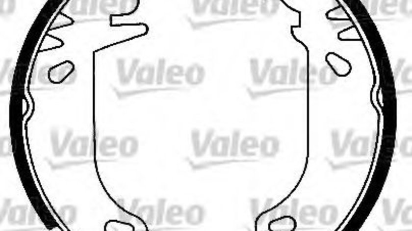 Set saboti frana RENAULT CLIO I (B/C57, 5/357) (1990 - 1998) VALEO 554656 piesa NOUA