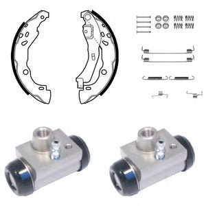 Set saboti frana RENAULT CLIO I (B/C57, 5/357) (1990 - 1998) DELPHI KP1077 piesa NOUA