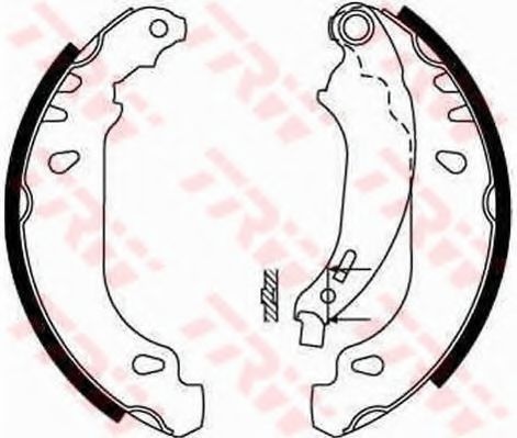 Set saboti frana RENAULT CLIO II (BB0/1/2, CB0/1/2) (1998 - 2005) TRW GS8669 piesa NOUA