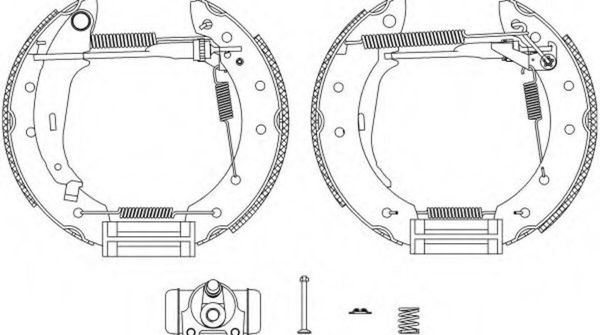 Set saboti frana RENAULT CLIO II (BB0/1/2, CB0/1/2) (1998 - 2005) TEXTAR 84048008 piesa NOUA