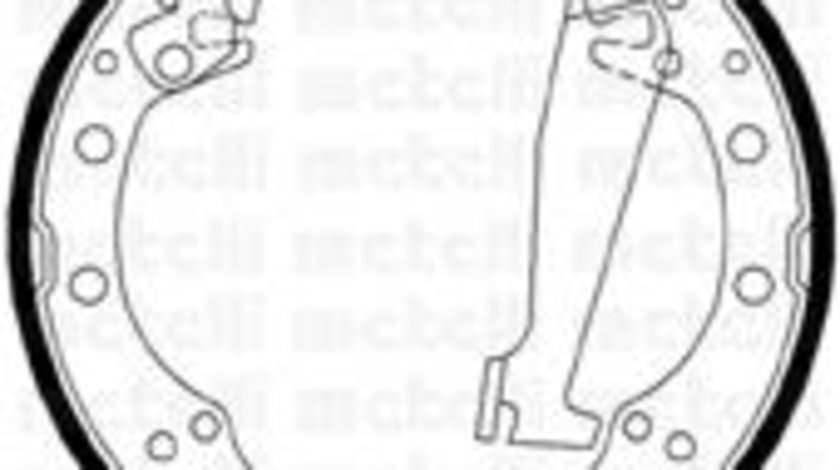 Set saboti frana RENAULT CLIO II (BB0/1/2, CB0/1/2) (1998 - 2005) METELLI 53-0468 piesa NOUA