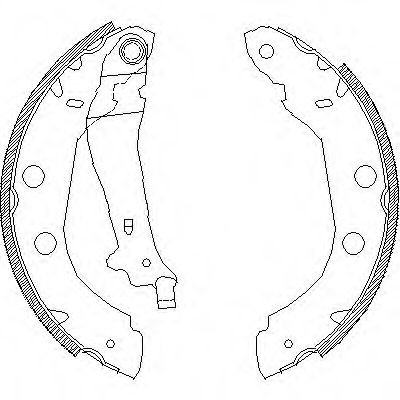 Set saboti frana RENAULT KANGOO Express (FW0/1) (2008 - 2016) REMSA 4415.00 piesa NOUA