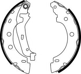 Set saboti frana RENAULT KANGOO Express (FW0/1) (2008 - 2016) FERODO FSB583 piesa NOUA