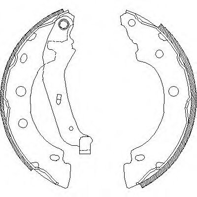 Set saboti frana RENAULT KANGOO (KC0/1) (1997 - 2007) REMSA 4043.00 piesa NOUA