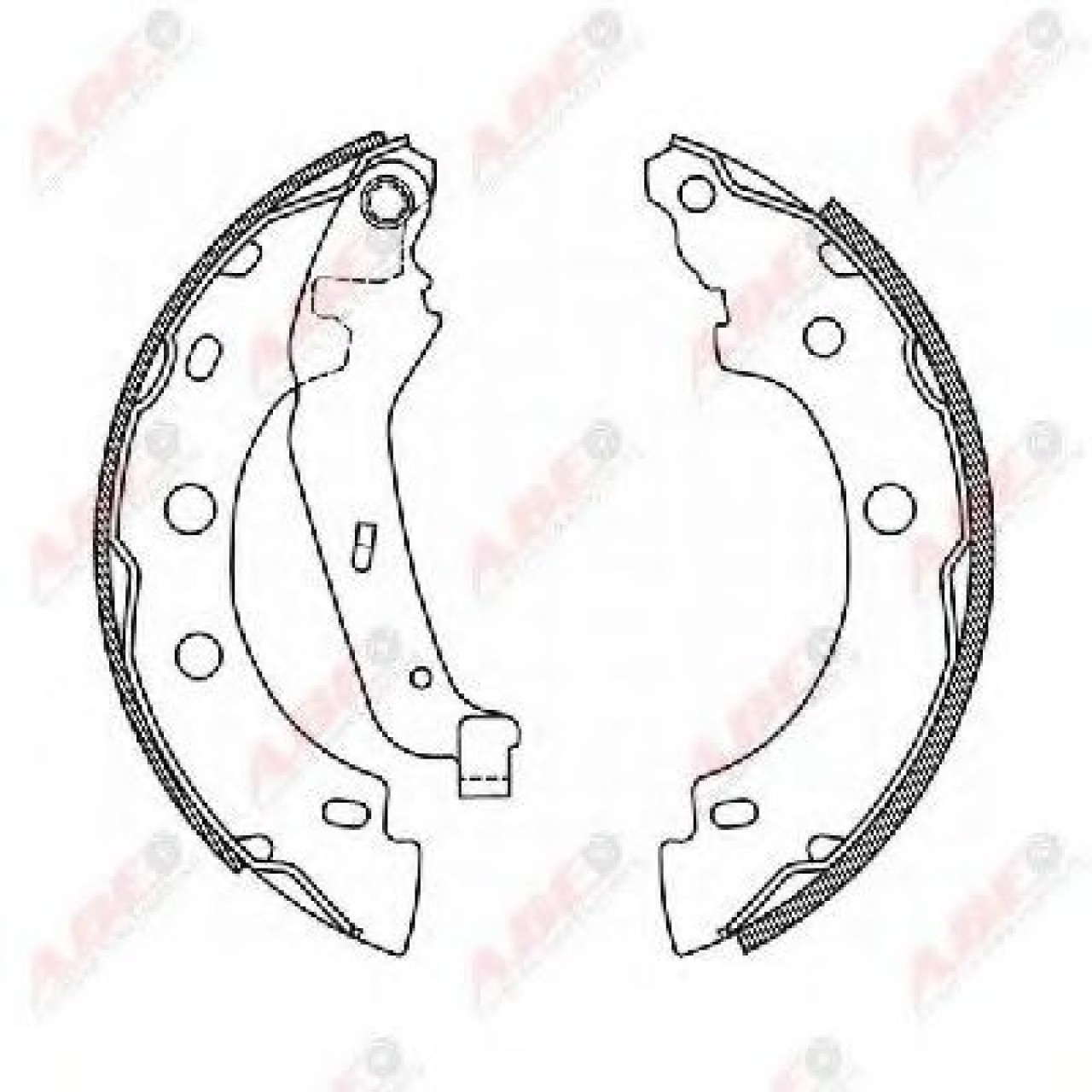 Set saboti frana RENAULT KANGOO (KC0/1) (1997 - 2007) ABE C0R013ABE piesa NOUA