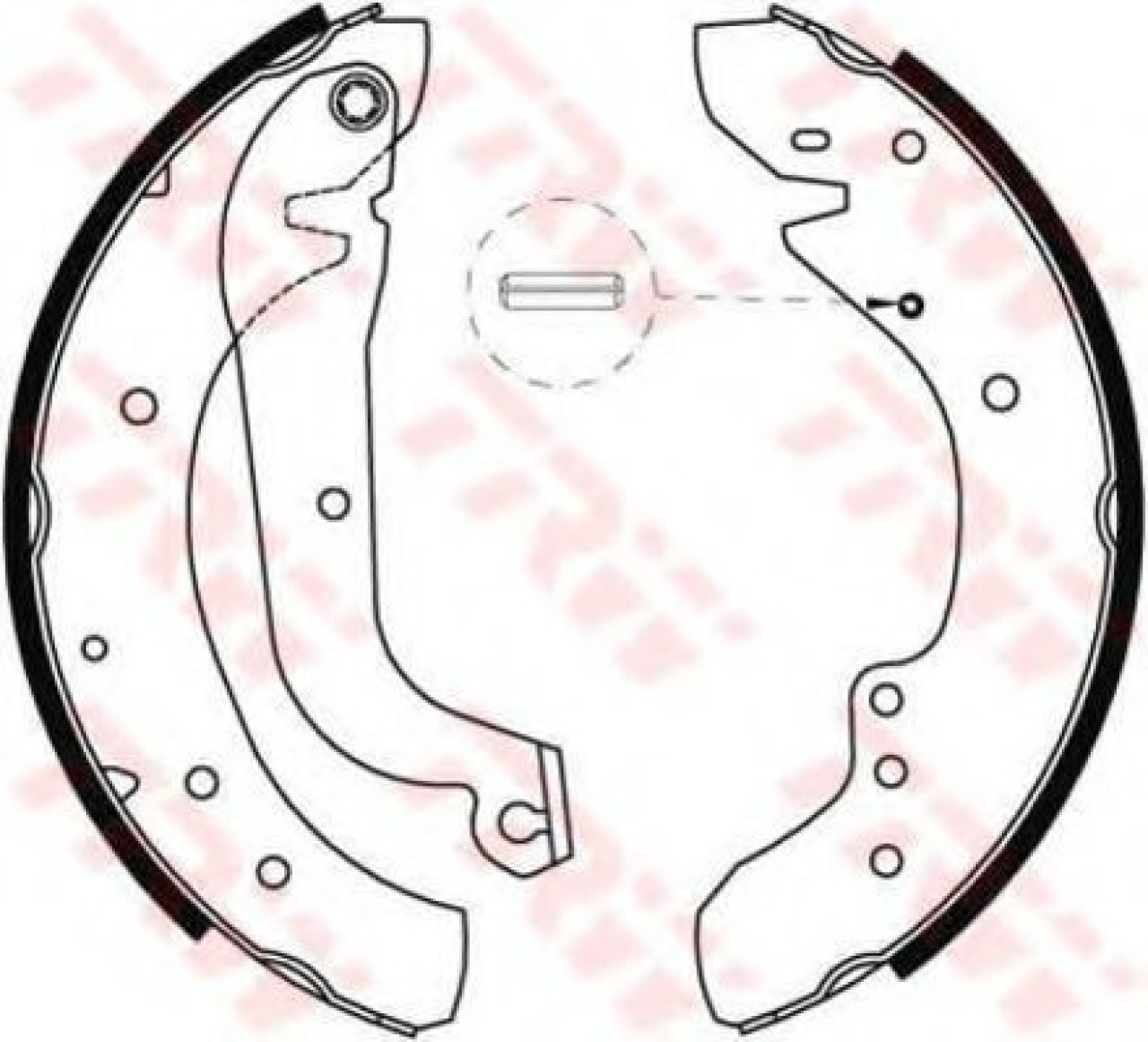 Set saboti frana RENAULT MASTER I platou / sasiu (P) (1980 - 1998) TRW GS8565 piesa NOUA
