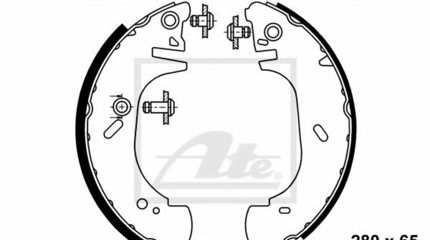 Set saboti frana RENAULT MASTER II caroserie (FD) (1998 - 2010) ATE 03.0137-0382.2 piesa NOUA