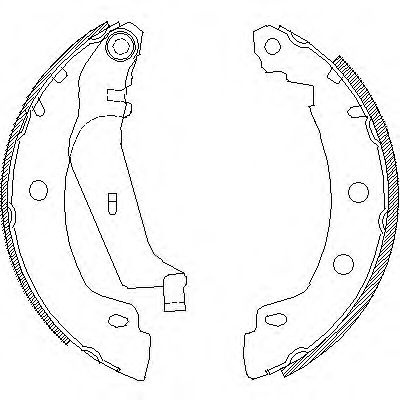 Set saboti frana RENAULT MEGANE I (BA0/1) (1995 - 2004) REMSA 4416.01 piesa NOUA