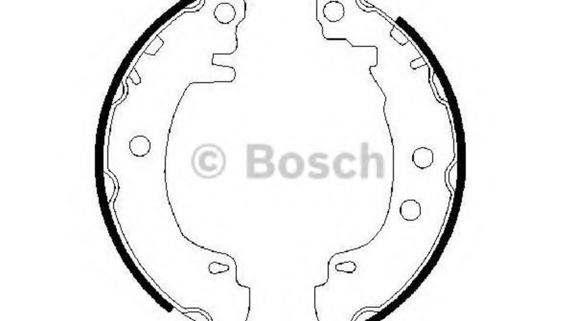 Set saboti frana RENAULT MEGANE I (BA0/1) (1995 - 2004) BOSCH 0 986 487 550 piesa NOUA