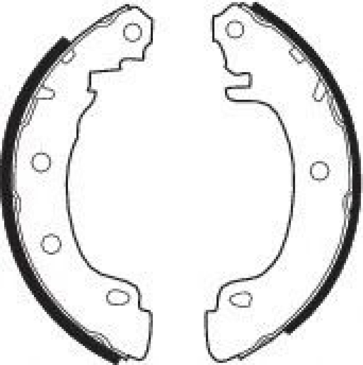 Set saboti frana RENAULT MEGANE I (BA0/1) (1995 - 2004) FERODO FSB544 piesa NOUA