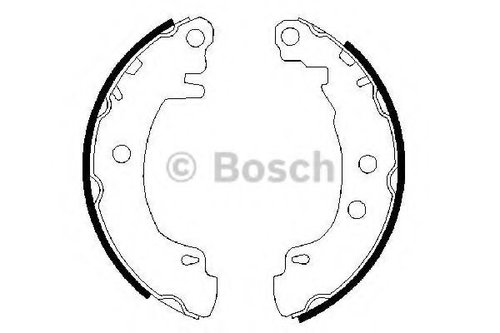 Set saboti frana RENAULT MEGANE I Break (KA0/1) (1999 - 2003) BOSCH 0 986 487 550 piesa NOUA