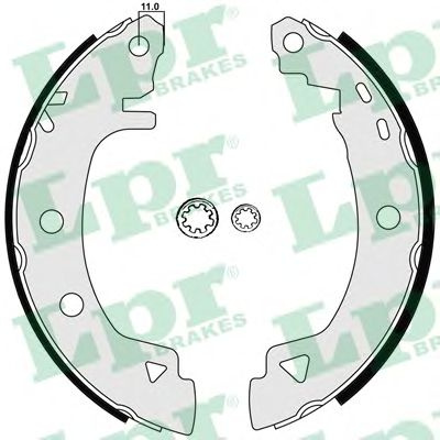 Set saboti frana RENAULT MEGANE I Scenic (JA0/1) (1996 - 2001) LPR 04920 piesa NOUA