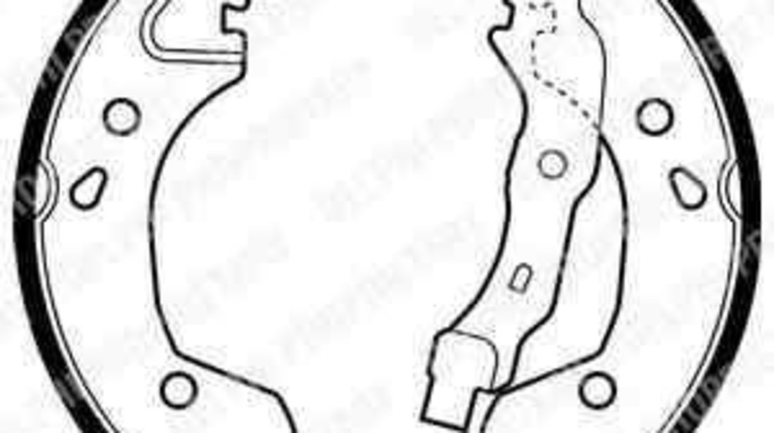 Set saboti frana RENAULT MODUS / GRAND MODUS (F/JP0_) DELPHI LS1965