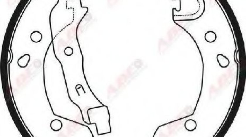 Set saboti frana RENAULT MODUS / GRAND MODUS (F/JP0) (2004 - 2016) ABE C01056ABE piesa NOUA