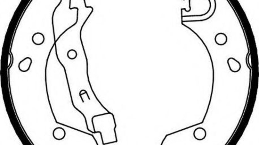 Set saboti frana RENAULT MODUS / GRAND MODUS (F/JP0) (2004 - 2016) FERODO FSB649 piesa NOUA