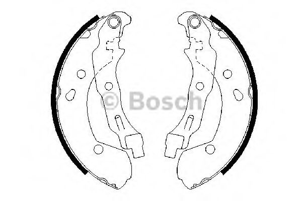 Set saboti frana RENAULT MODUS / GRAND MODUS (F/JP0) (2004 - 2016) BOSCH 0 986 487 668 piesa NOUA