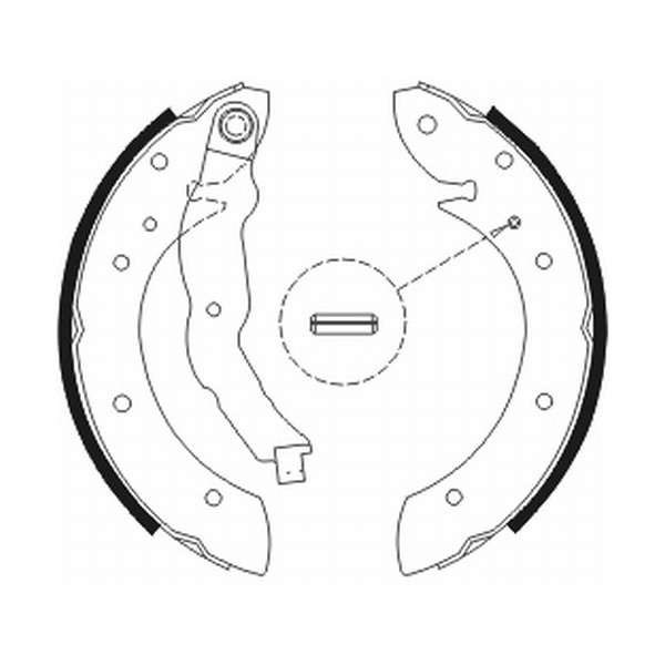 Set saboti frana RENAULT SCENIC I (JA0/1) (1999 - 2003) ABE C0R011ABE piesa NOUA
