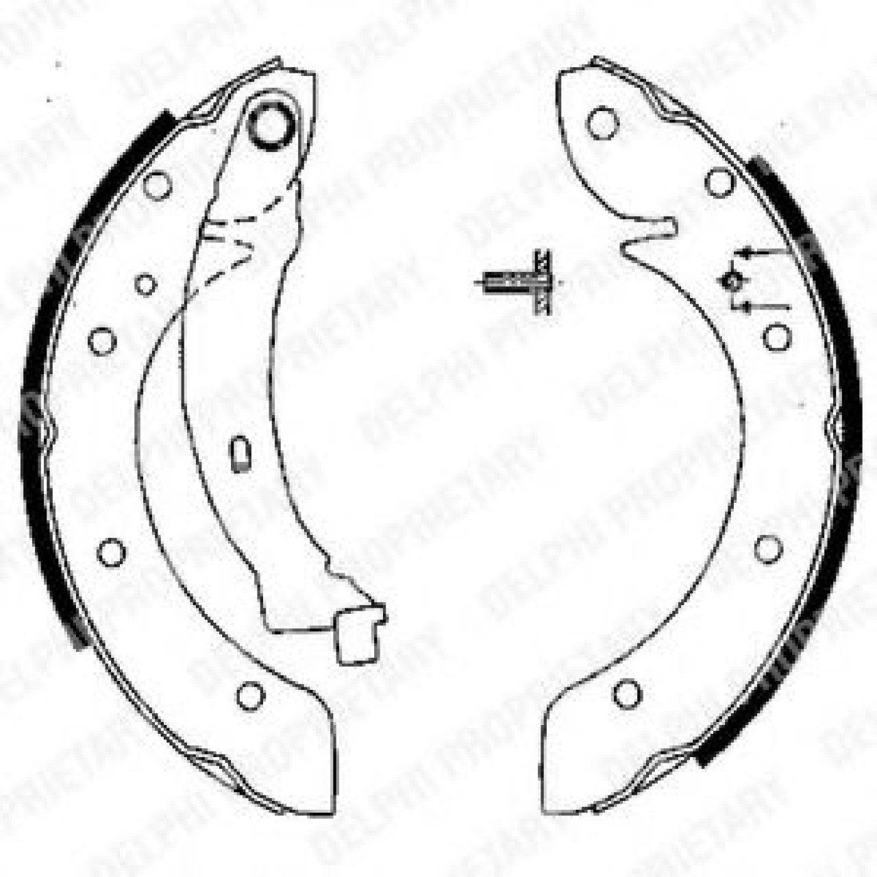 Set saboti frana RENAULT SCENIC I (JA0/1) (1999 - 2003) DELPHI LS1838 piesa NOUA